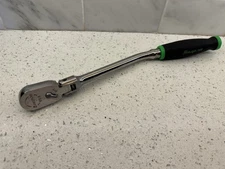 Snap-on Tools USA NEW GREEN 3/8" Drive Soft Grip Bent Flex Head Ratchet FHBF80A