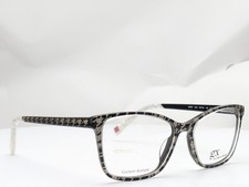 gx by Gwen Stefani GX081 GLD Gold Houndstooth Women Eyeglasses Frames 53-16-135