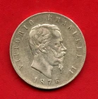 1876 - KINGDOM - LOT/M43598 - 5 LIRE VITTORIO EMANUELE II° SILVER