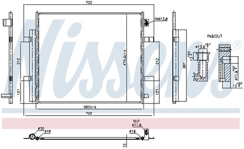 CONDENSER AIR CONDITIONING 940893 FOR VW ID.4 ID.3 ID.5 ID.7/Tourer SKODA - Picture 7 of 11