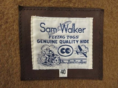 Sam Walker Aero Leather Leather Car Coat/Barnstormer Jacket, Brown, Size 40 - Picture 4 of 8