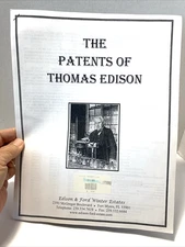 The Patents of Thomas Edison #1412 w/21 Pages from Edison & ford Winter Estates