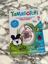 Tamagotchi Original Gen 2   Virtual Pet   BRAND NEW Pink / White Rainbow Theme