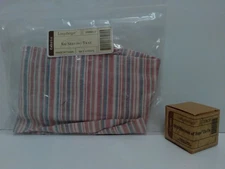 Longaberger - Fabric/Tie-On - New (Opened) - Small Serving Tray & 2010 H of H  