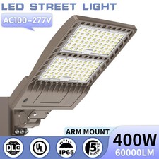 400W LED Shoebox Parking Lot Light Outdoor Tennis Courts Pole Lamp 60000 Lumens