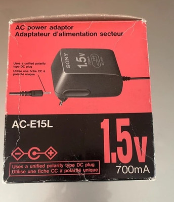 Sony Adapter 1,5V MiniDisc-MD + 20 Laufwerke_ MZ-E25auf 55/70auf80/90/95/500/700/900