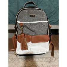 Itzy Ritzy Boss Diaper Bag Backpack "Coffee and Cream"