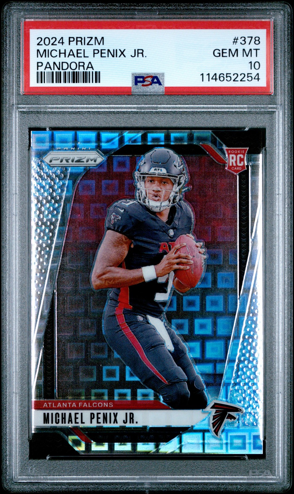 2024 PANINI PRIZM PANDORA #378 MICHAEL PENIX JR. 370/400 PSA 10