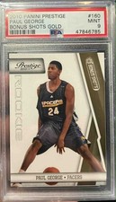 2010-11 Prestige Paul George #160 Bonus Shots Gold Rookie RC /249 SP PSA 9 🔥🔥
