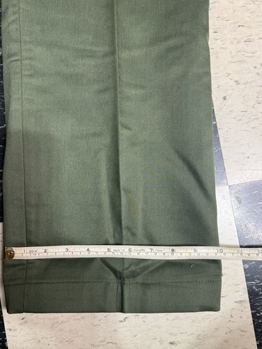 Sears Work Leisure Vintage 70's Green Cotton Flannel Lined Pants Men's 40 X 34 - Picture 8 of 9