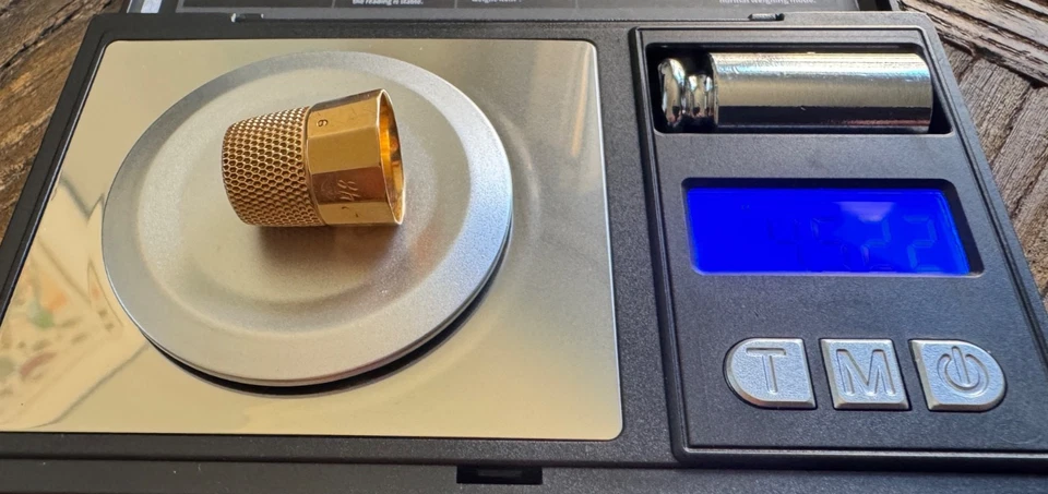 14K 金色复古雕刻顶针 - 尺寸 5 1/2 — 第 3/3 张图片