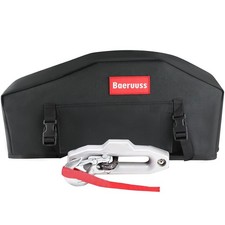 Winch Cover,Heavy Duty UV-resistant Waterproof Winch Protective Cover for Electr