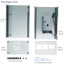 Raspberry Pi 4 ICE Tower Cooling System Aluminum Case Mini with 25Mm Quiet Cooli