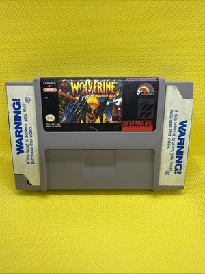Wolverine Adamantium Rage SNES Super Nintendo Cartridge Authentic Working!