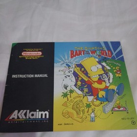 Bart Vs The World Simpsons NES Game Complete Boxed