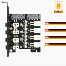 4-Way Hard Drive Power Switch HDD SDD Power Select Controller SATA For Desktop