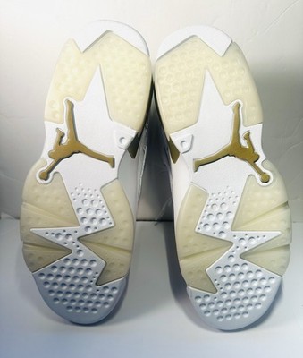 Nike Jordan Jump Man MVP White Metallic Gold Sneakers Men's Size