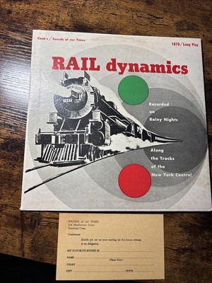 Rail Dynamics   Sounds of Our Times   10  LP   Steam Train Railroad Sounds