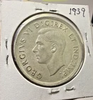 1939 Canadian Silver Dollar King George VI