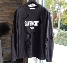 GIVENCHY SWEATER L black cuban fit slim pre d...