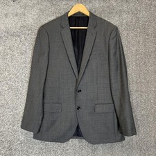 J Crew Ludlow Men S Gray Blazer Jacket 100 Wool Size 40R Flaw Shoulder