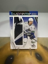 2025-26 Upper Deck SP Game Used Supreme /15 Quinn Hughes #SP-QH
