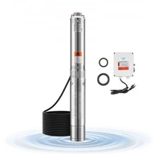VEVOR Deep Well Submersible Pump,1 HP Output Power,115V,31.7 GPM Flow 207 ft Hea