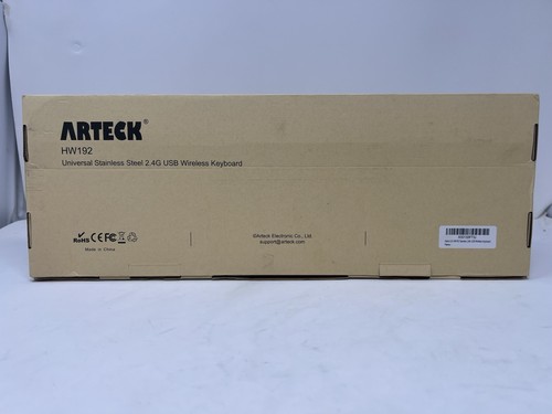 Arteck HW192 2.4G Kabellose Tastatur Universal Edelstahl Slim Full Size - Bild 3 von 3