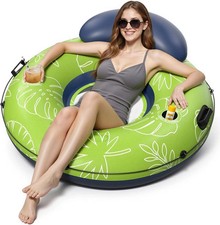 River Floats for Adults Heavy Duty 350lb, XL River Tubes for Floating - 53" L...