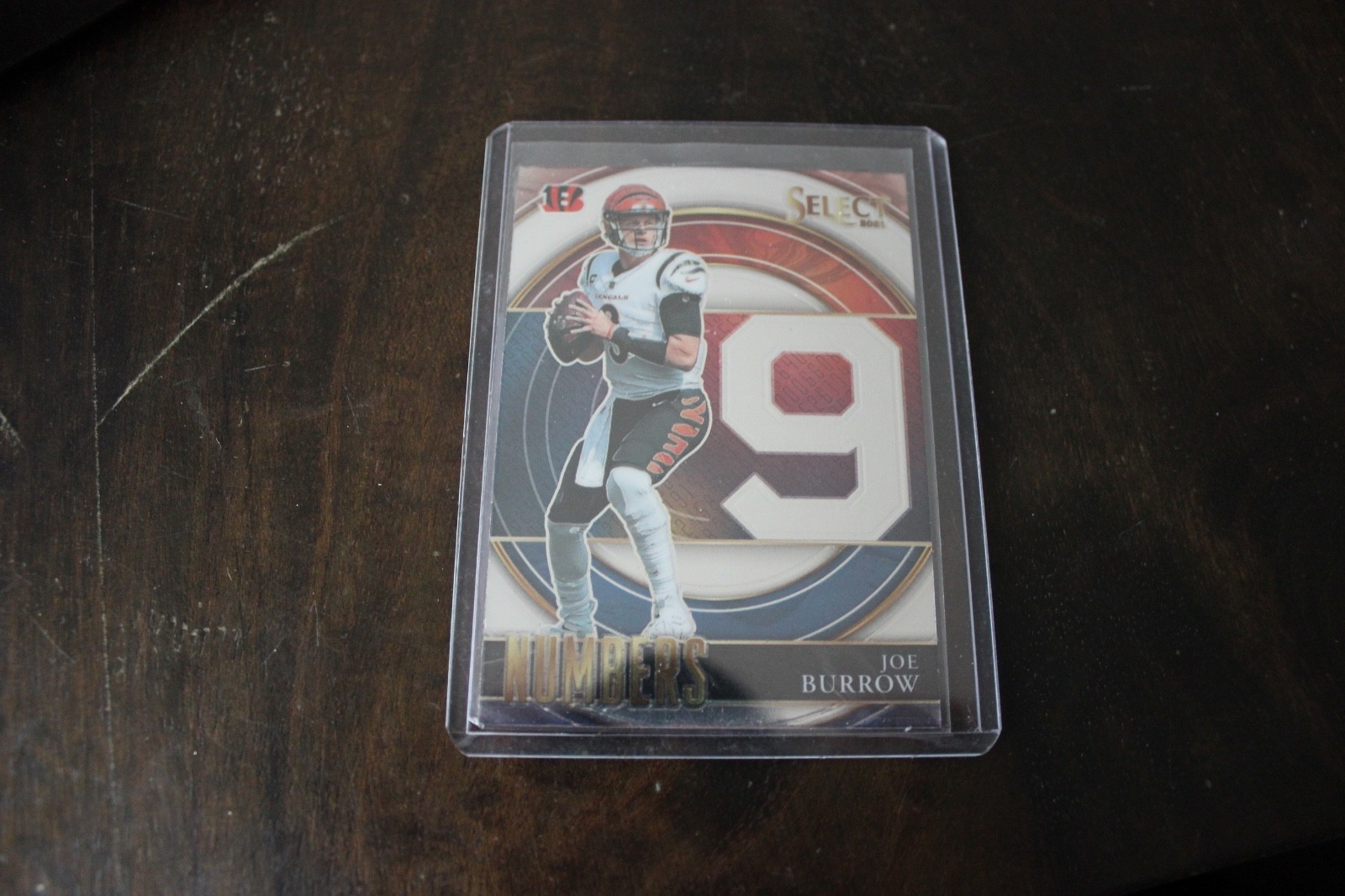 2021 Panini Select - Select Numbers Joe Burrow #SN-12 Silver Prizm