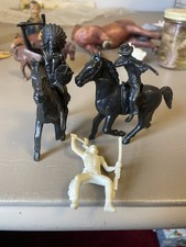 Vintage Cowboy And Indians And Two Horses