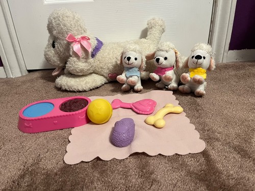 2000 Puppy Magic Poodle Toy Biz with Puppies Used Working