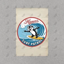 Vintage Hamms Beer Surf Patrol Metal Sign Retro Advertising Decor #975593