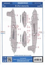 EDUD48110 1:48 Eduard Decals - B-25J Mitchell Stencils HKM kit