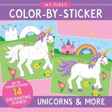 Unicorns & More First Color by Sticker Book Other by Peter Pauper Press Inc.
