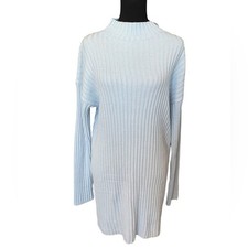 New ~ BP. NORDSTROM ~ Mock Neck Long Sleeve Rib Sweater Dress Small