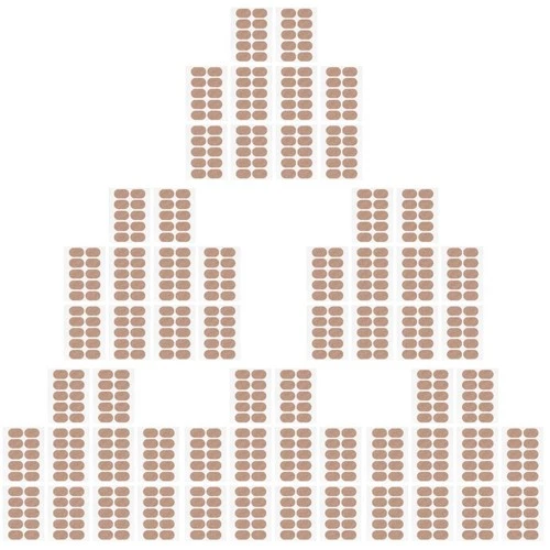 60 Blätter Fußpflege Aufkleber Anti-Wear-Fuß-Kleber-Fuß- Oval Aufkleber