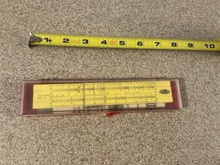 Vintage Acumath Slide Rule Manheim Type With Case And Manual Acu Rule