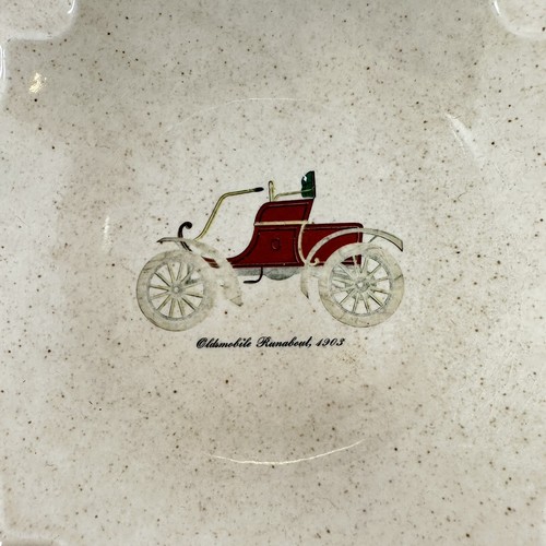 Royal China Inc Classic Antique Car USA Ashtray Bowl Dish Scalloped Speckled BN - Picture 5 of 8