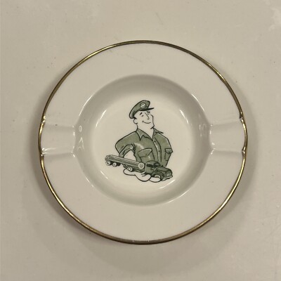 Trucker Ashtray Advertising 6  Eugene F. Boeckman Company Dallas Tx Vintage