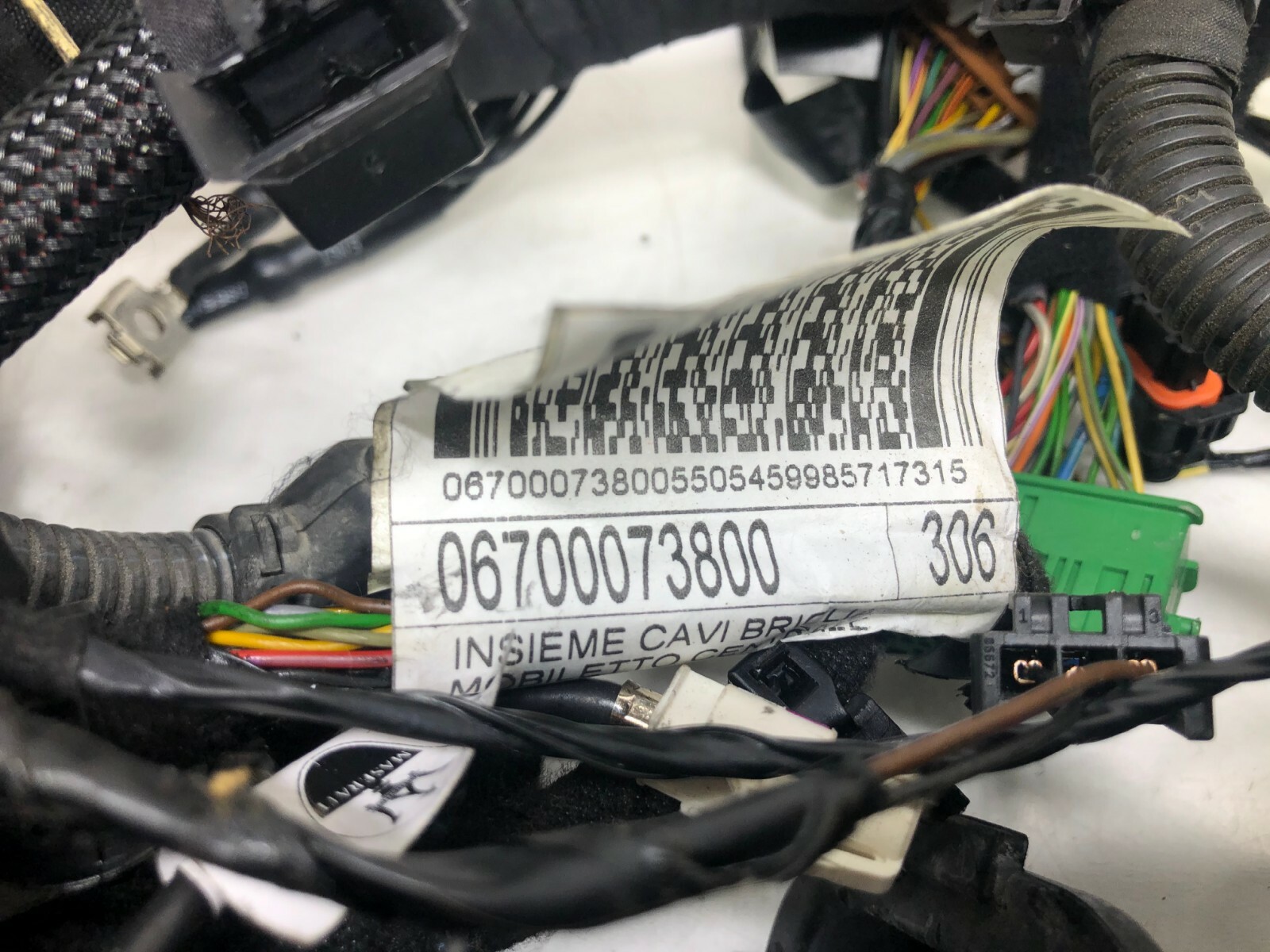 2014-2017 MASERATI GHIBLI 3.0L V6 ENGINE WIRE HARNESS OEM.