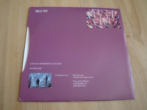 ICICLE WORKS - LOVE IS A WONDERFUL COLOUR (BEGGARS BANQUET 7") - Picture 2 of 3