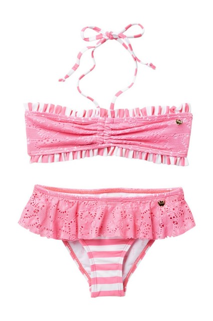 pink striped bikini