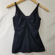Ruby Ribbon Lace  Camisole Tank Band Size 34 Black 
