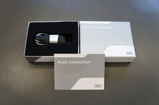 Nib Genuine Audi Q7 Stainless Steel Leather Keychain Made In Germany 3181400217