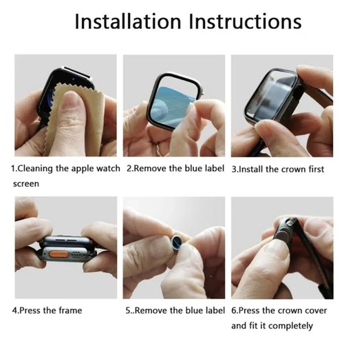 Glass Case For Apple Watch (Change To Ultra 9 8 7 SE 6 5) - Zdjęcie 3 z 3