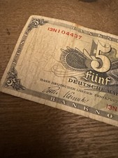 5 Mark Banknoten Bank Deutscher L&auml;nder 1948 (117500)
