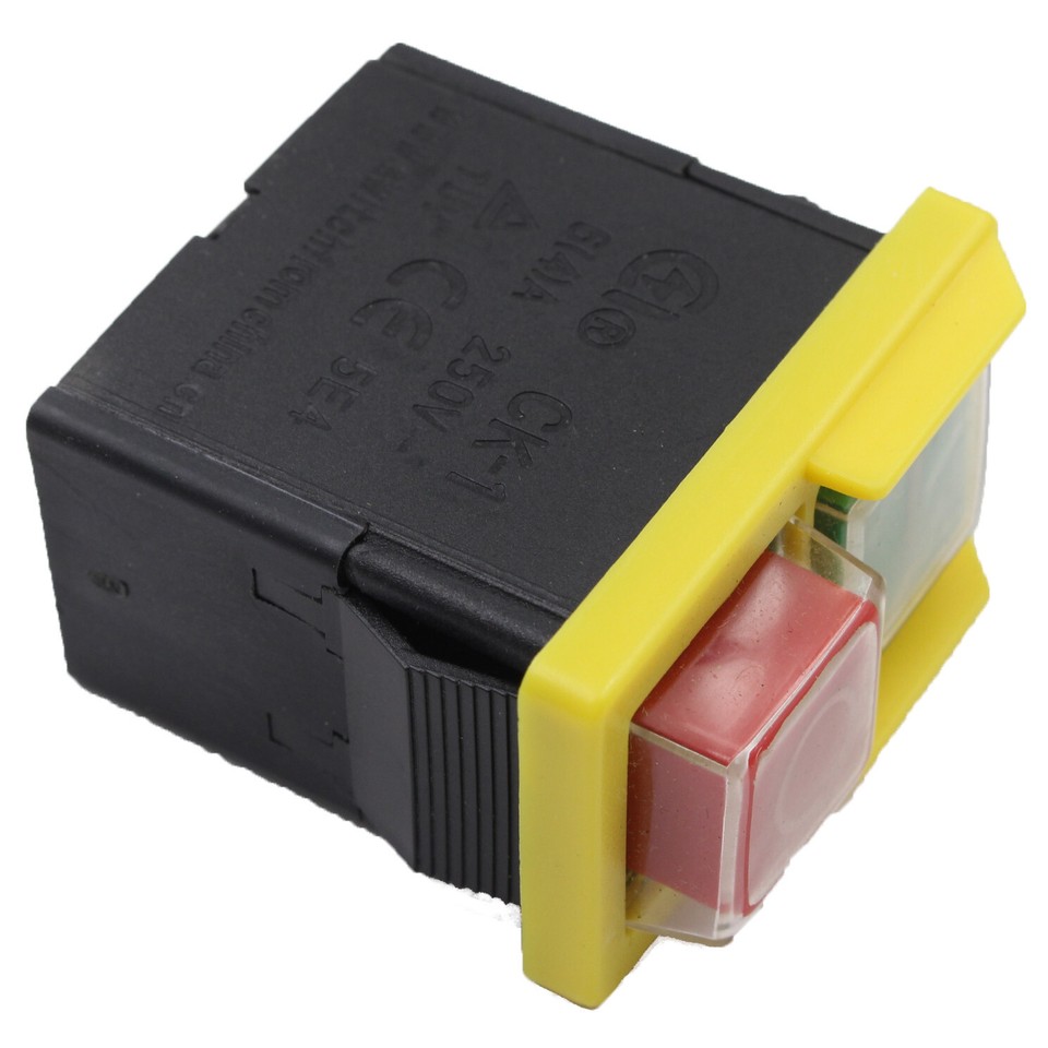 CK-1 250V 6A 4 Pin Grinder Waterproof On Off Electromagnetic Pushbutton ...