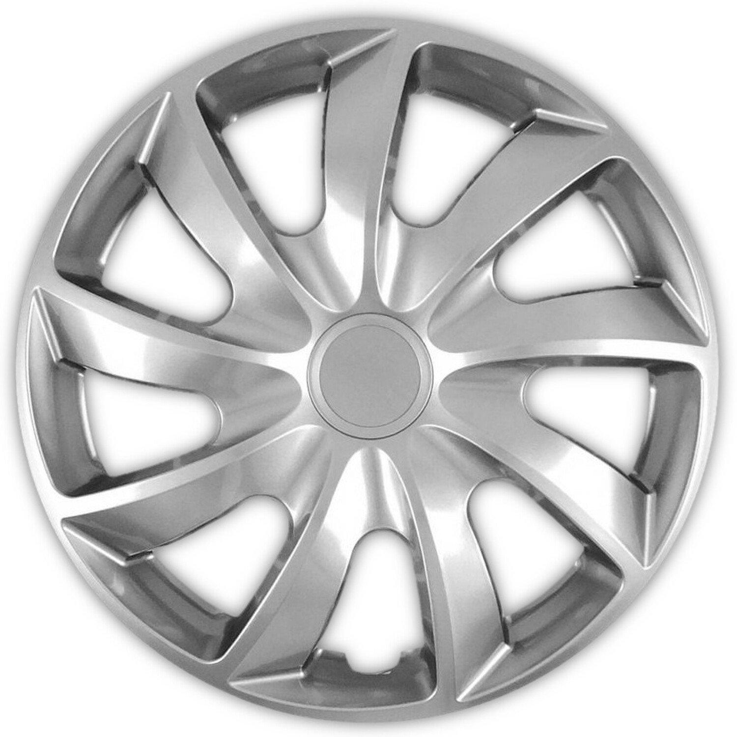 Set di 4 copricerchi  da 15" colore argento QUAD