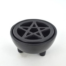 Pentagram Cast Iron Burner Alter Accessory, Wiccan, Witchcraft Wax Melt